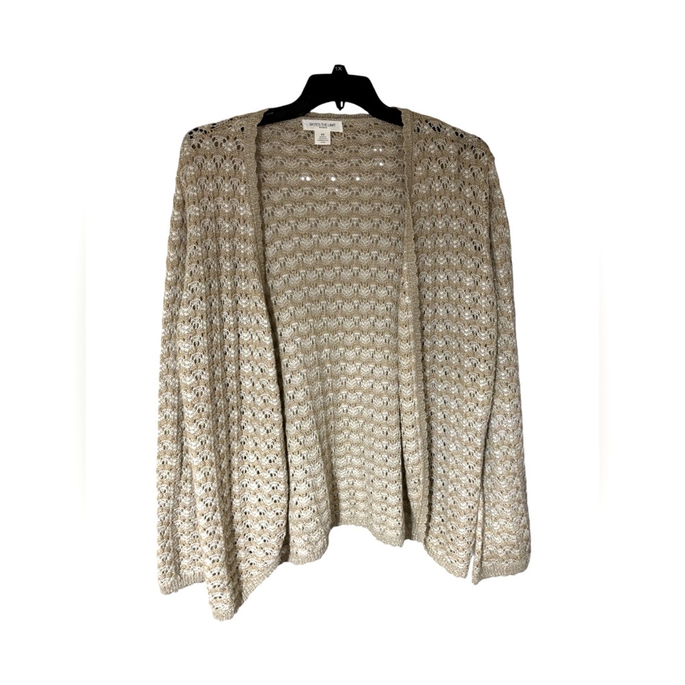 Skyes the Limit Women’s Open-Knit Cardigan Sweater – Size 2X,